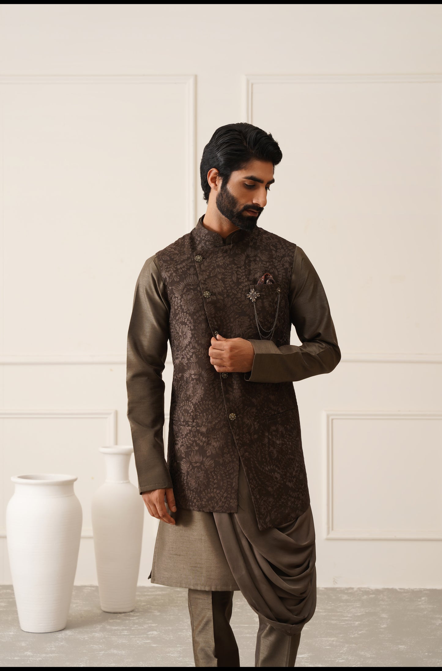 Buy waistcoat with kurta-Lagan Wedding