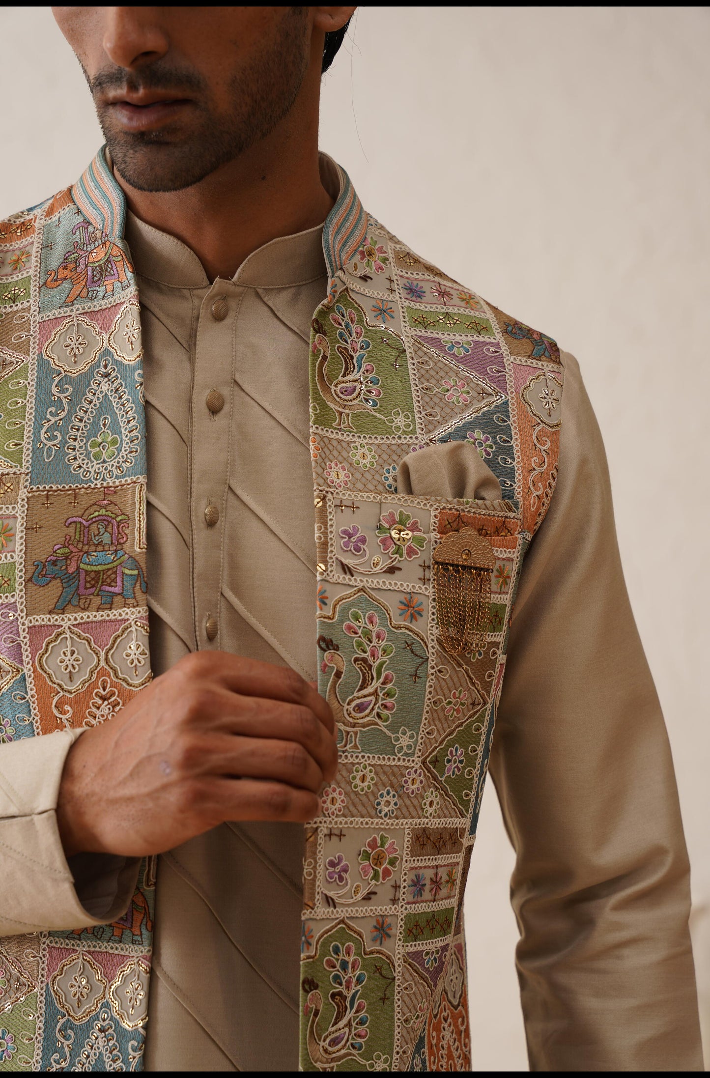 stylish waistcoat for men-Lagan Wedding