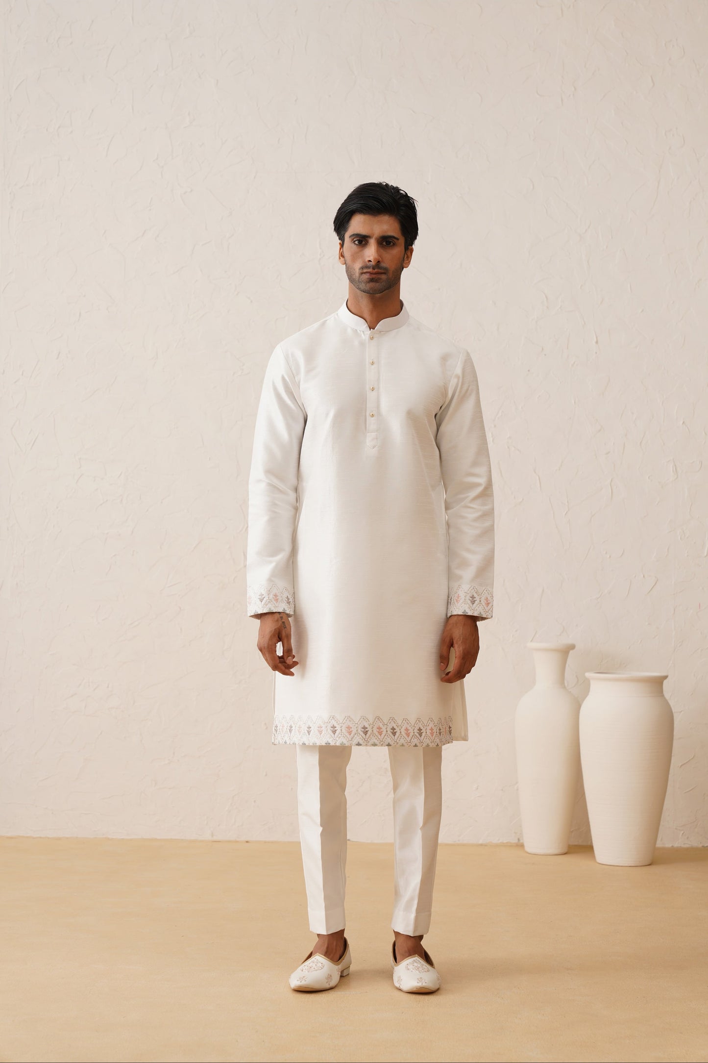 Buy ivory waistcoat for men kurta set online
