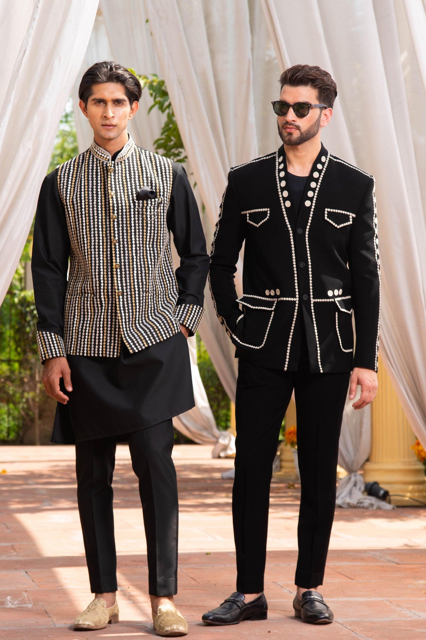 Shop mens black waistcoat-Lagan Wedding