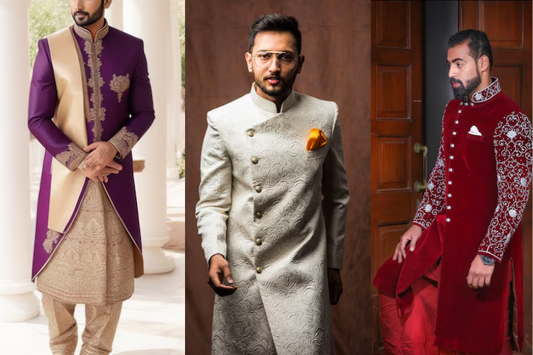 Unveiling Elegance: Buy Embroidered Sherwani for Men Online