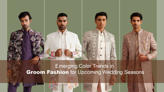 Emerging Colour Trends in Groom Fashion for Upcoming Wedding Seasons