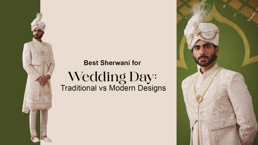 Best Sherwani for Wedding Day: Traditional vs Modern Designs