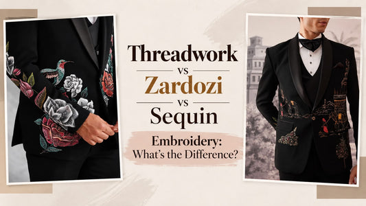 Threadwork vs Zardozi vs Sequin Embroidery: What's the Difference?