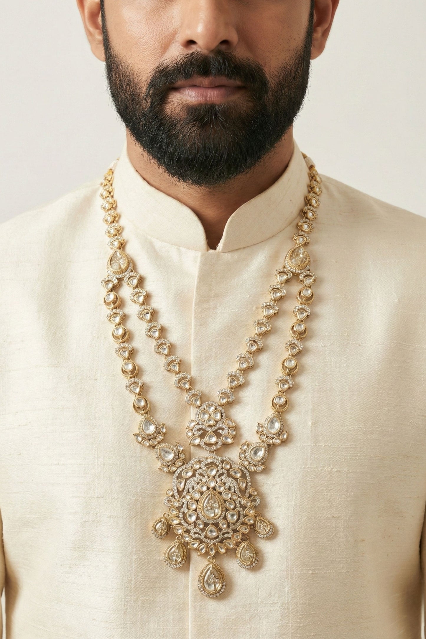 Double-Layer Clear Stone Mala