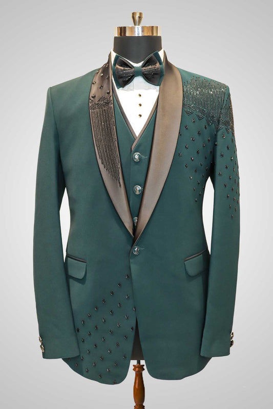 Buy teal green tuxedo for men online