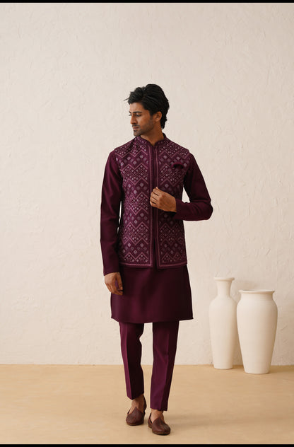 Buy waistcoat with kurta-Lagan Wedding 