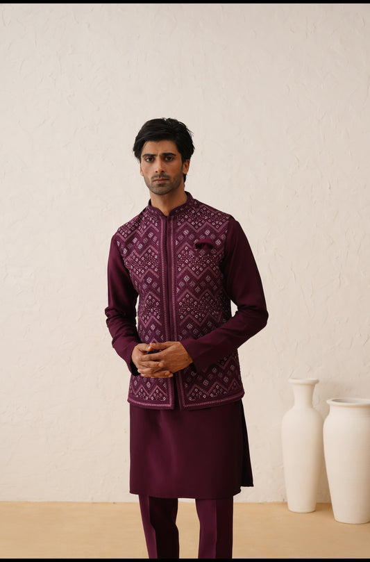 Buy waistcoat with kurta-Lagan Wedding 