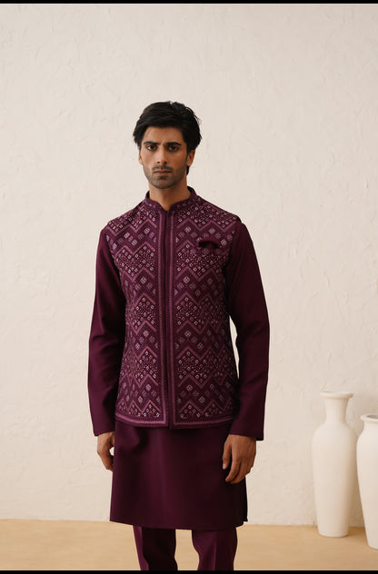 Buy waistcoat with kurta-Lagan Wedding 