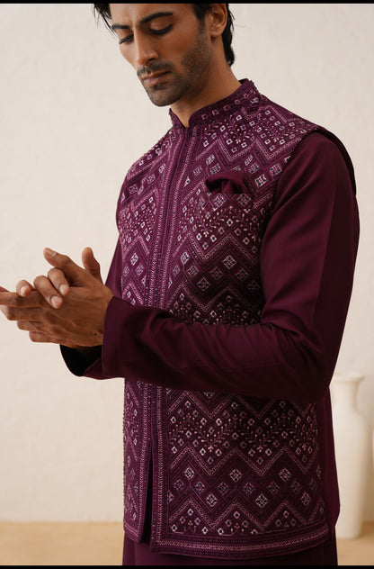Buy waistcoat with kurta-Lagan Wedding 