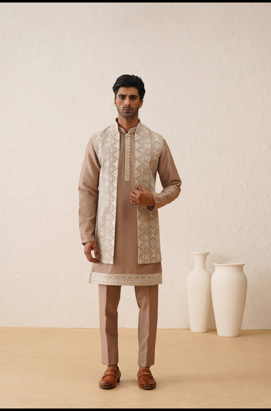 Buy waistcoat with kurta-Lagan Wedding 