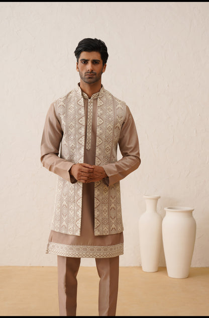 Buy waistcoat with kurta-Lagan Wedding 