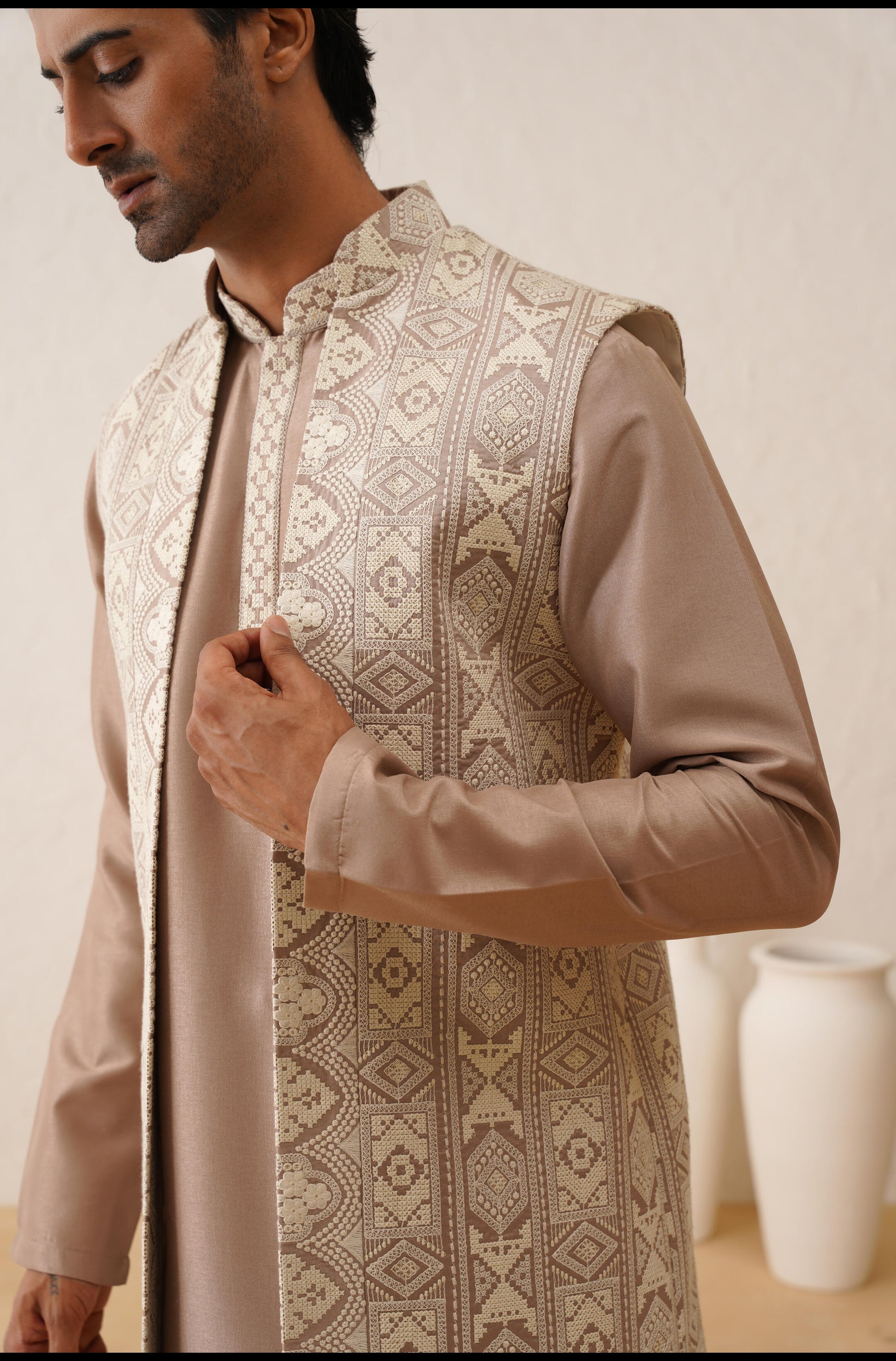 Buy waistcoat with kurta-Lagan Wedding 