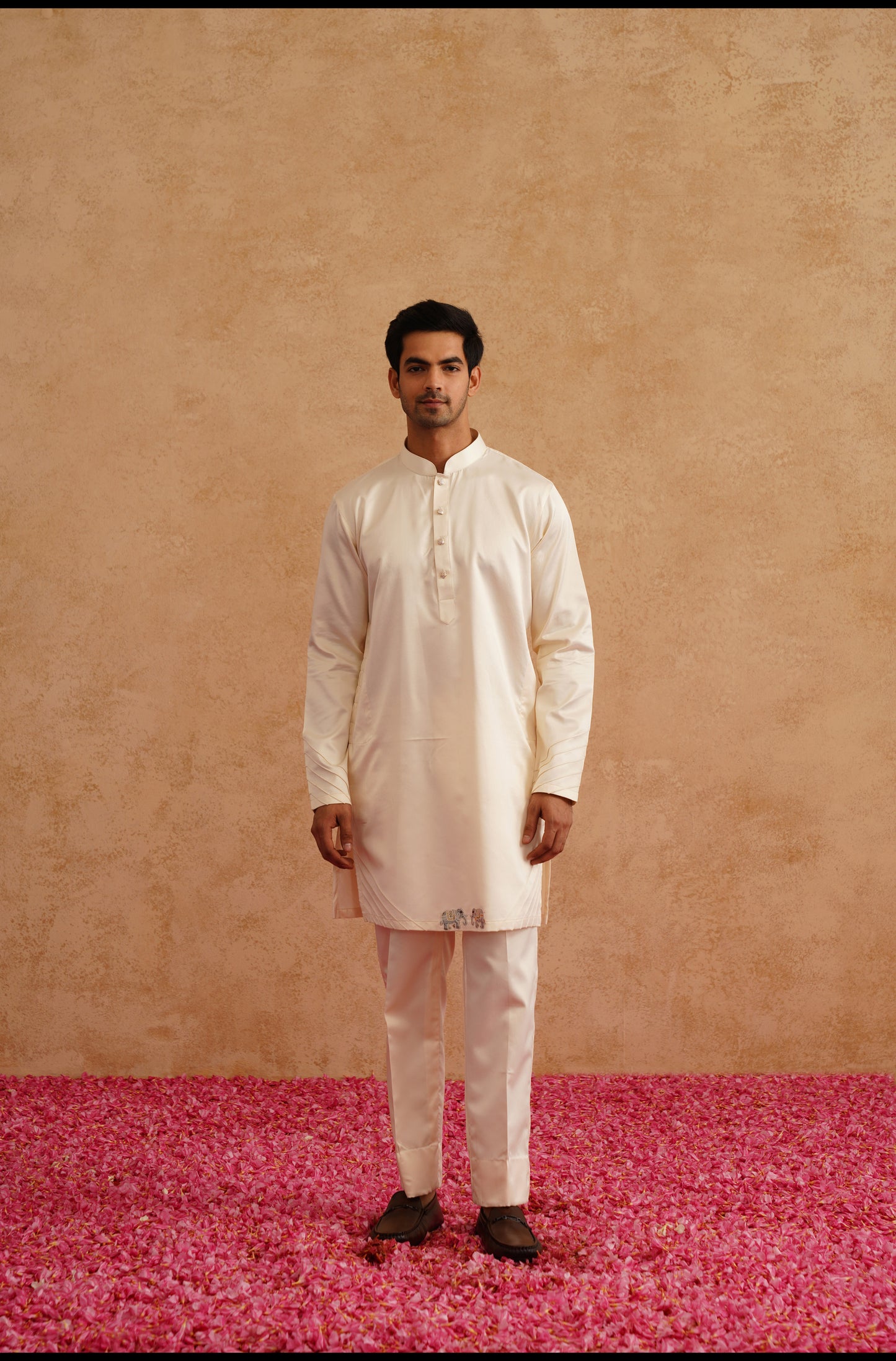 Multicolor Waistcoat Kurta Set With Thread And Sequins Embroidery