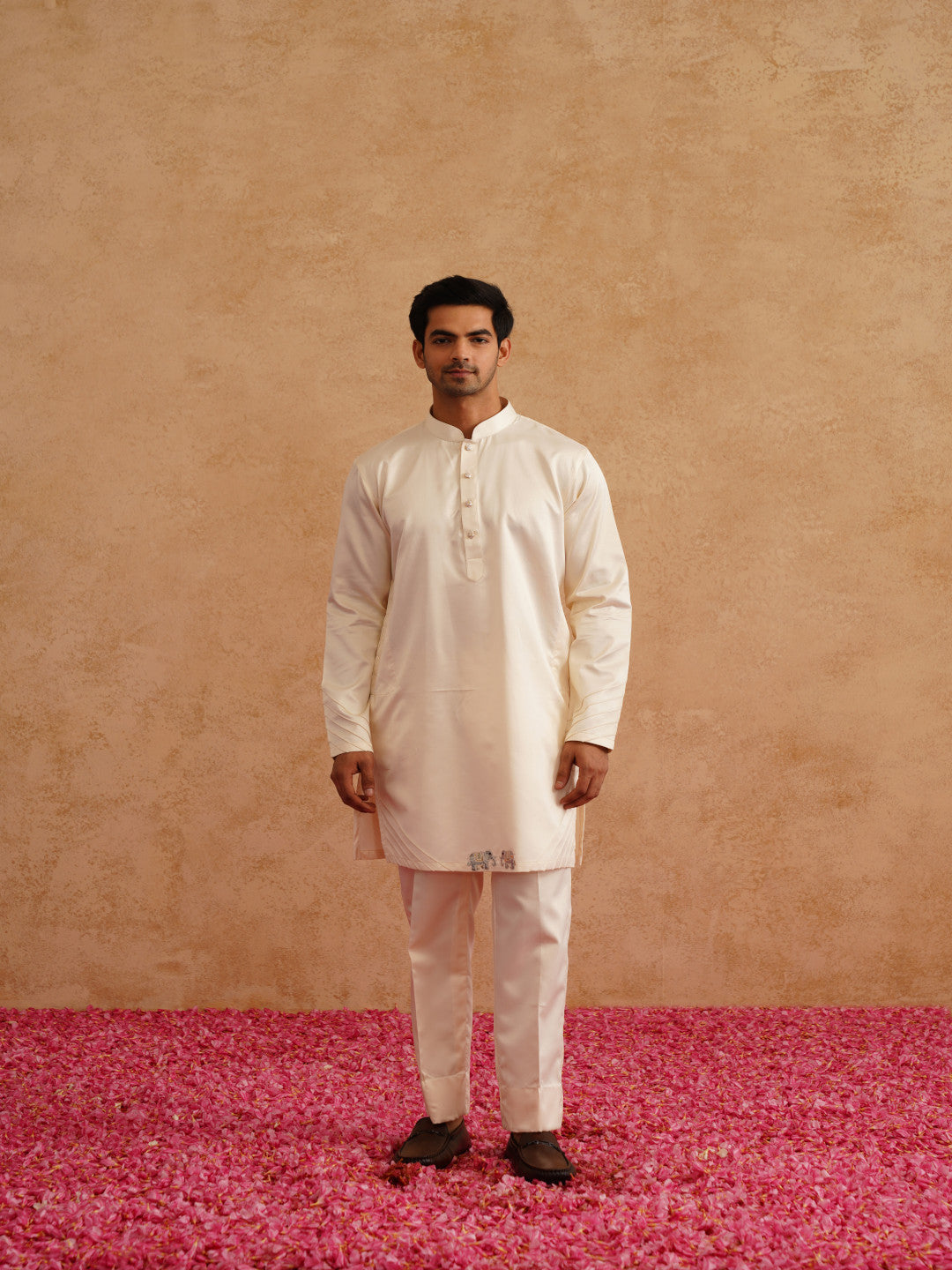 Multicolor Waistcoat Kurta Set With Thread And Sequins Embroidery