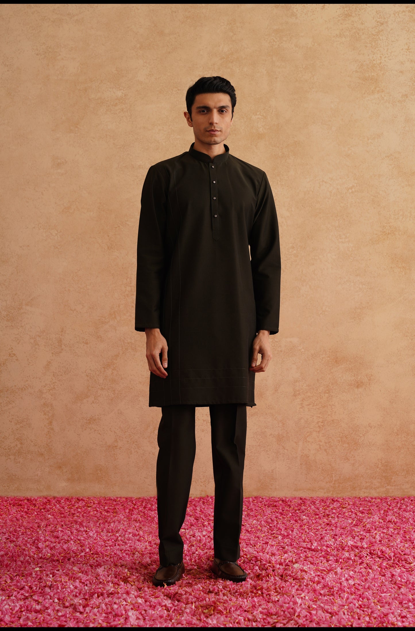 Seaweed Green Hand Embroidered Waistcoat Kurta Set