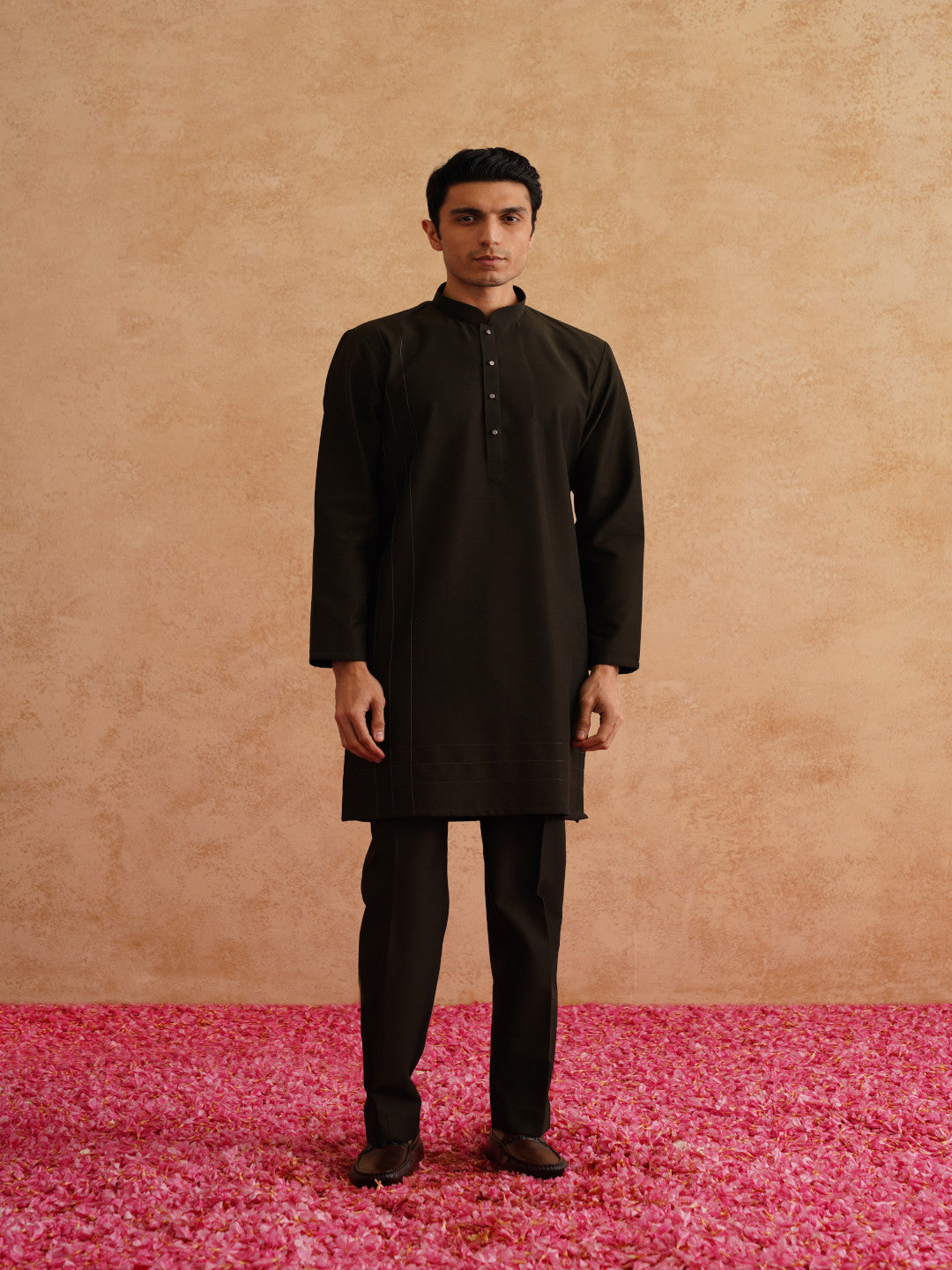 Seaweed Green Hand Embroidered Waistcoat Kurta Set