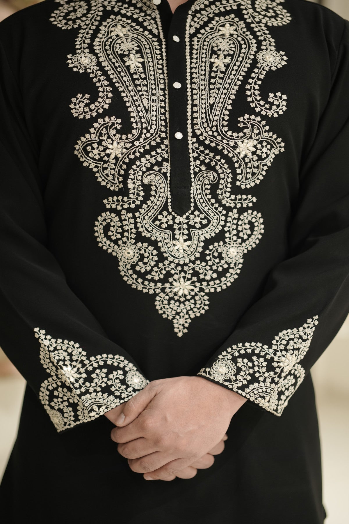 Kurta for men wedding wear black kurta pajama