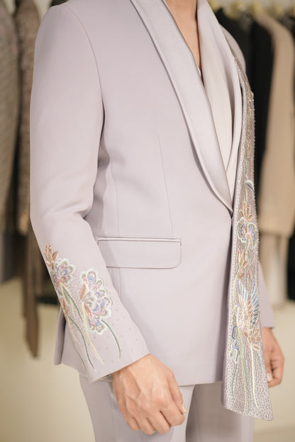 Tuxedo suit for men lilac buy online