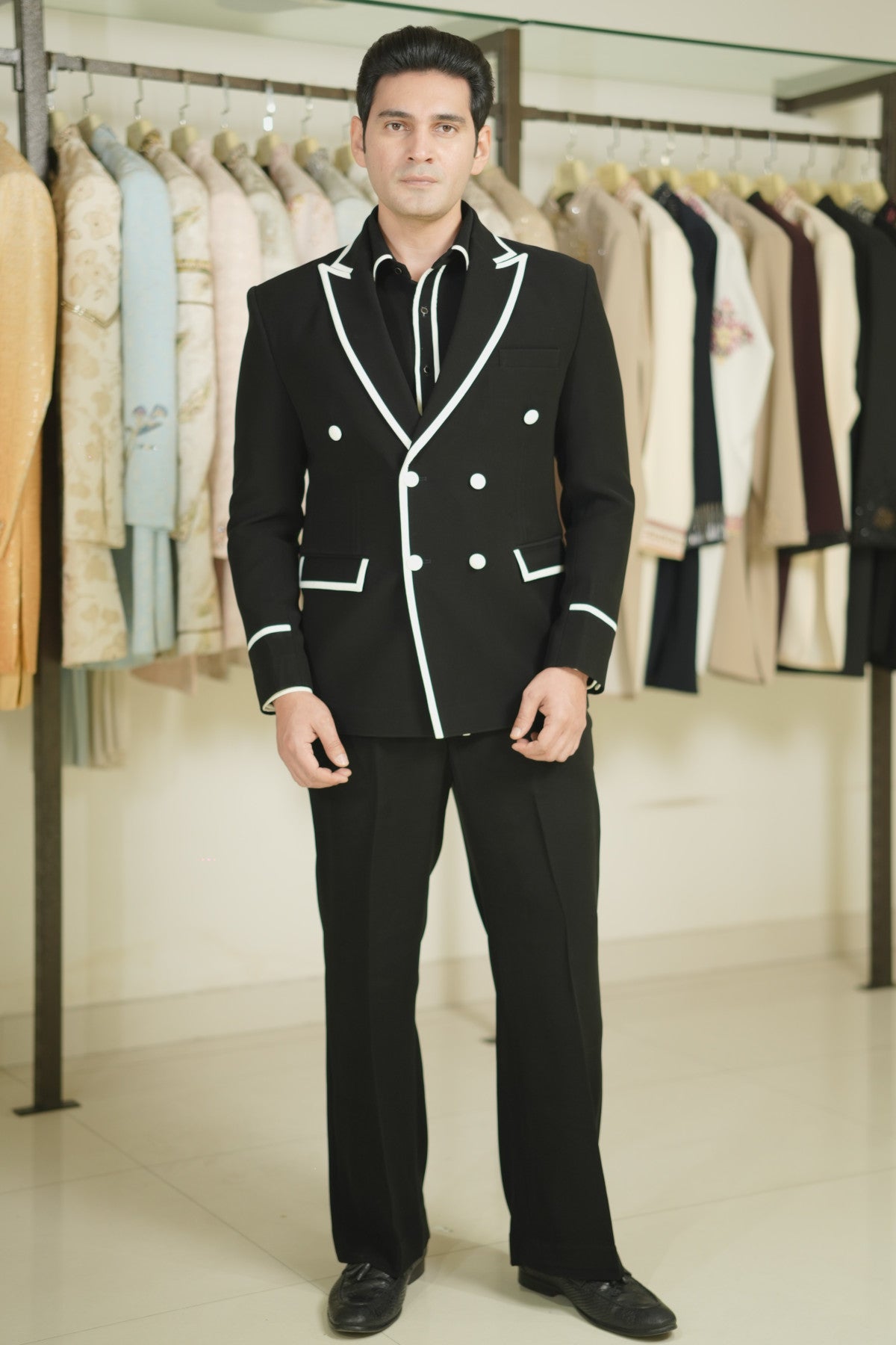 Black tuxedo suit for men shop online