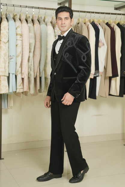 Premium black tuxedo suit buy now