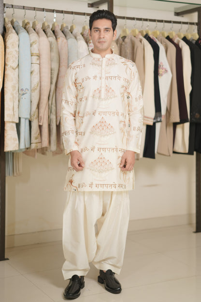 Ivory kurta for men shop now online