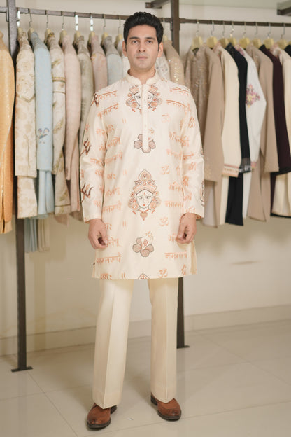 Peach kurta set for men shop online
