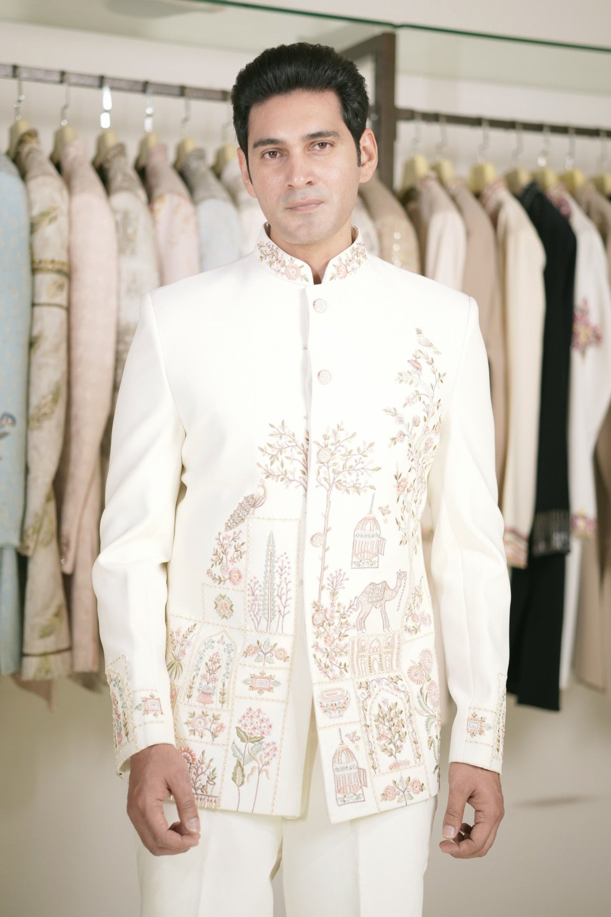 Bandhgala suit for wedding shop online
