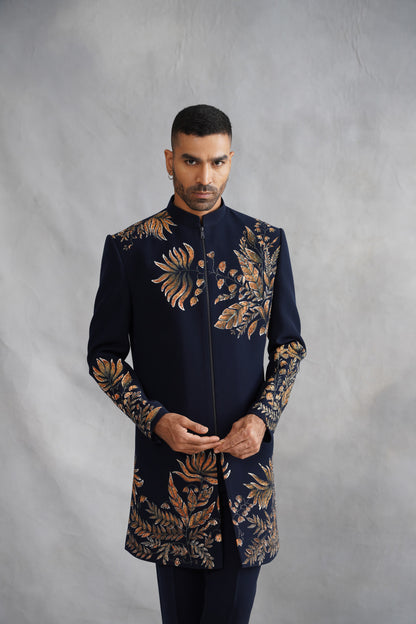 Buy navy blue indo western for men 
