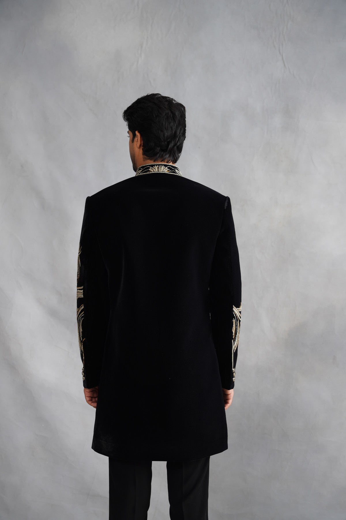 Buy black indowestern for men stylish online