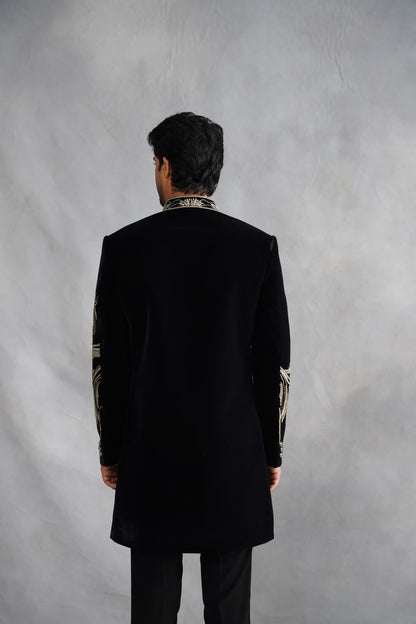 Buy black indowestern for men stylish online