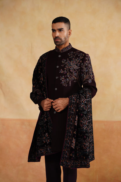 Maroon Indo Western for Men Buy Online
