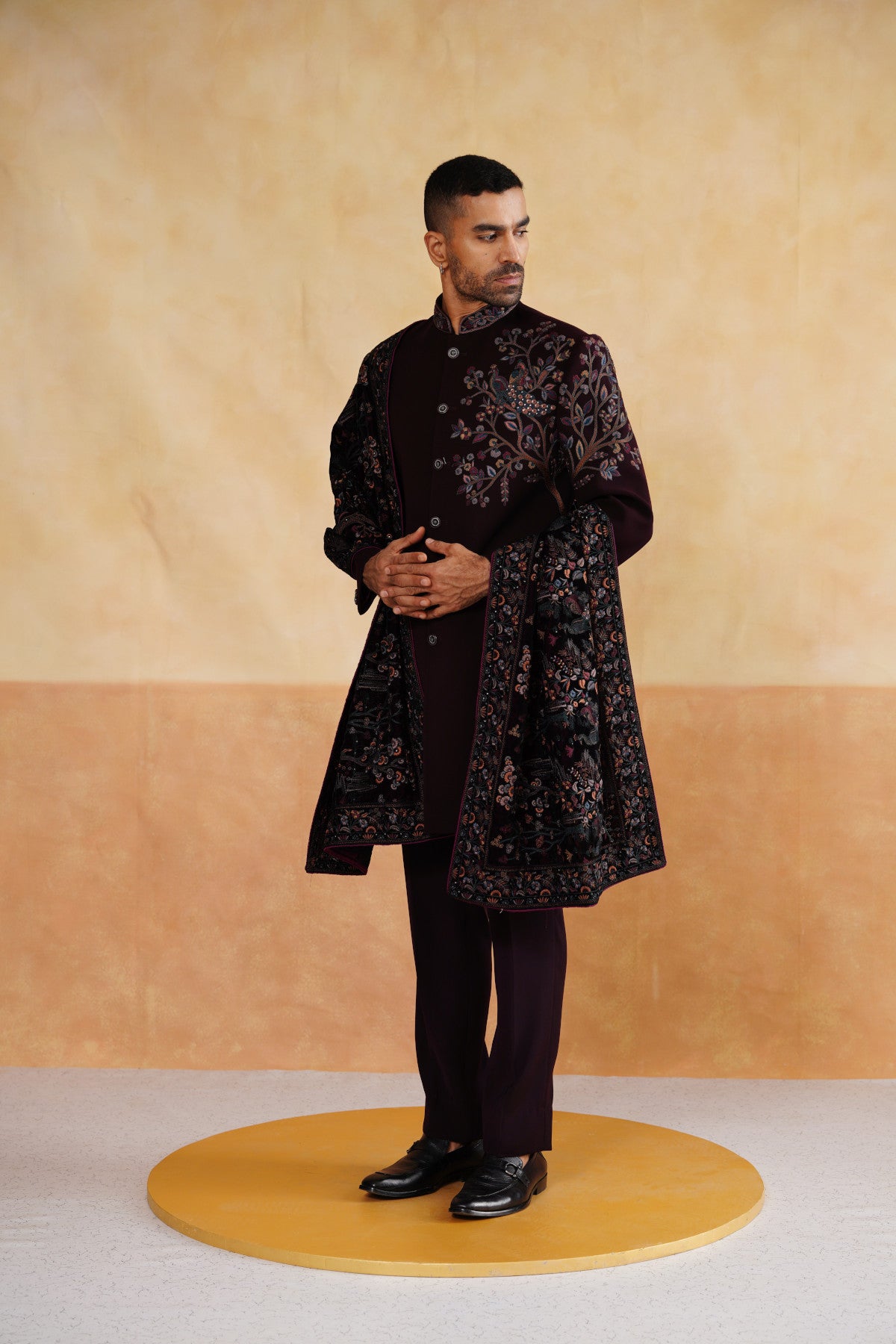 Buy Hand Embroidered Indo Western Men
