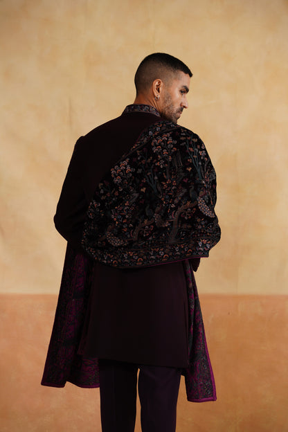 Buy Online Maroon Indo Western Outfit