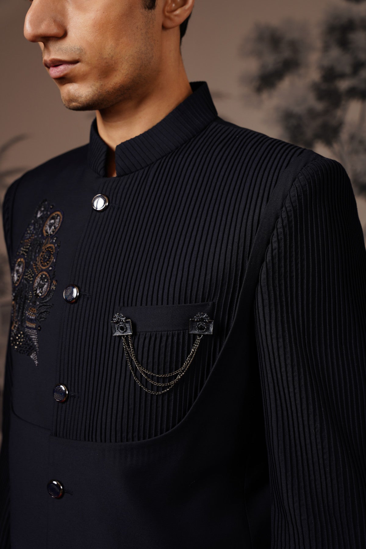 Embroidered Motif Bandhgala Shop
