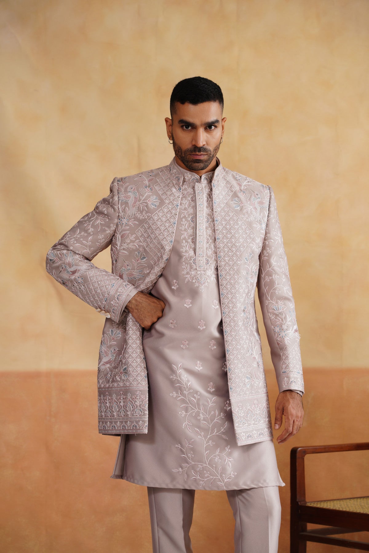 Buy pink indo western for men online
