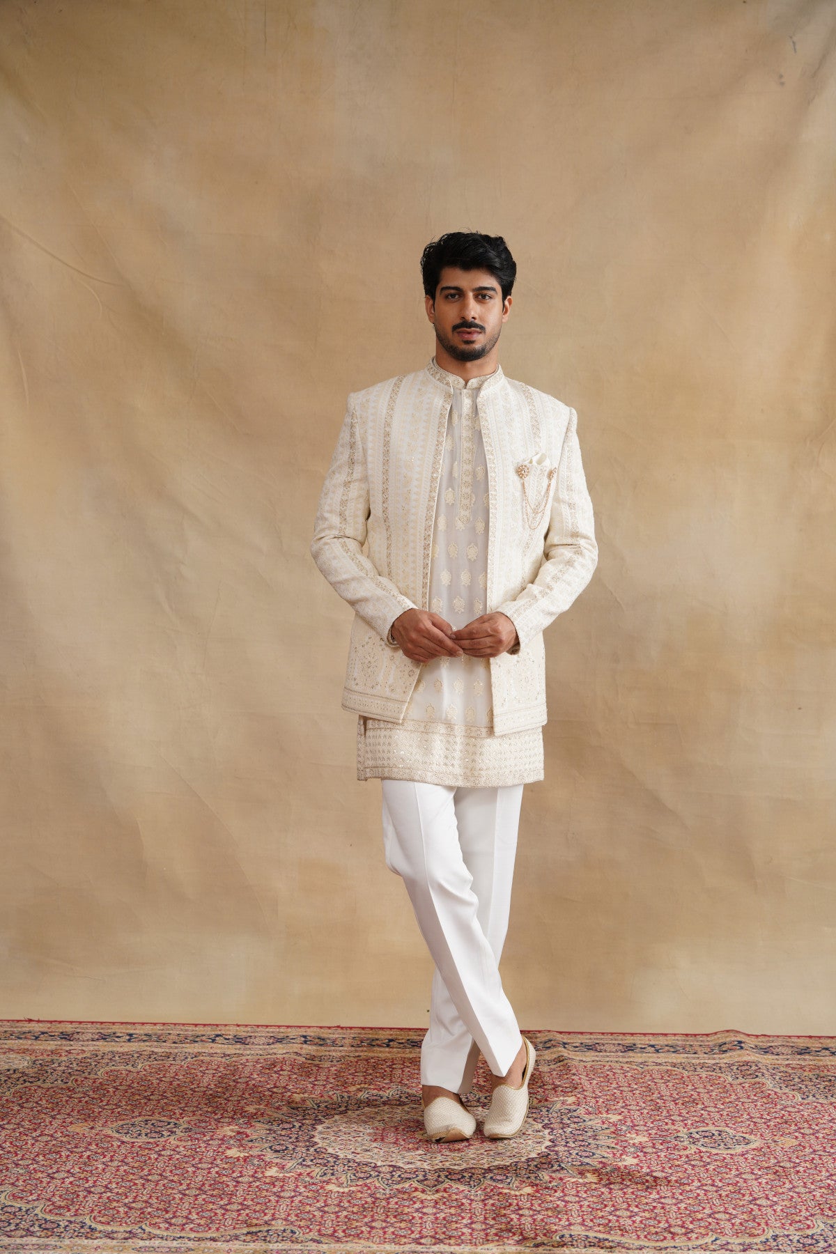 Buy georgette fabric indo western online
