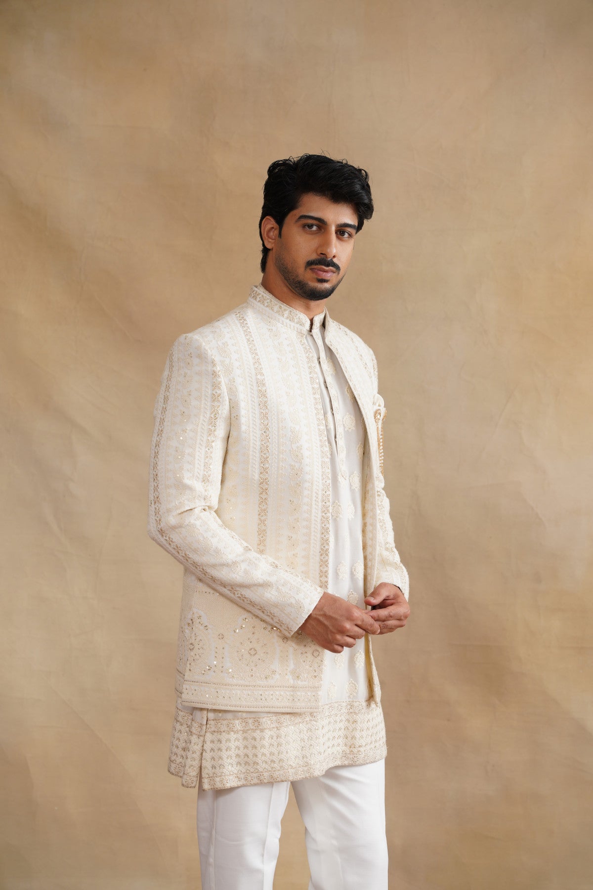 Shop ivory indo western for men