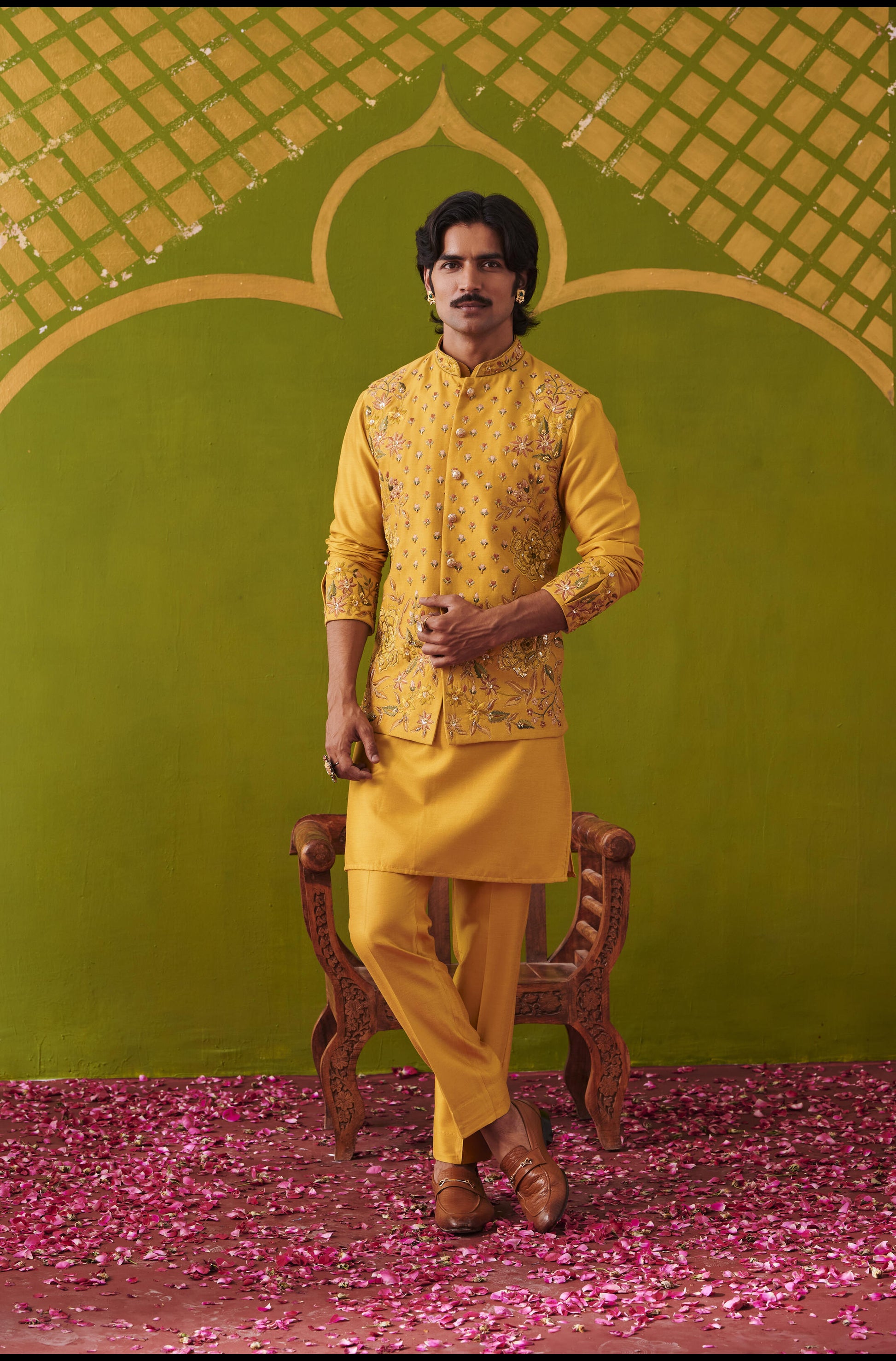 Buy waistcoat with kurta-Lagan Wedding 