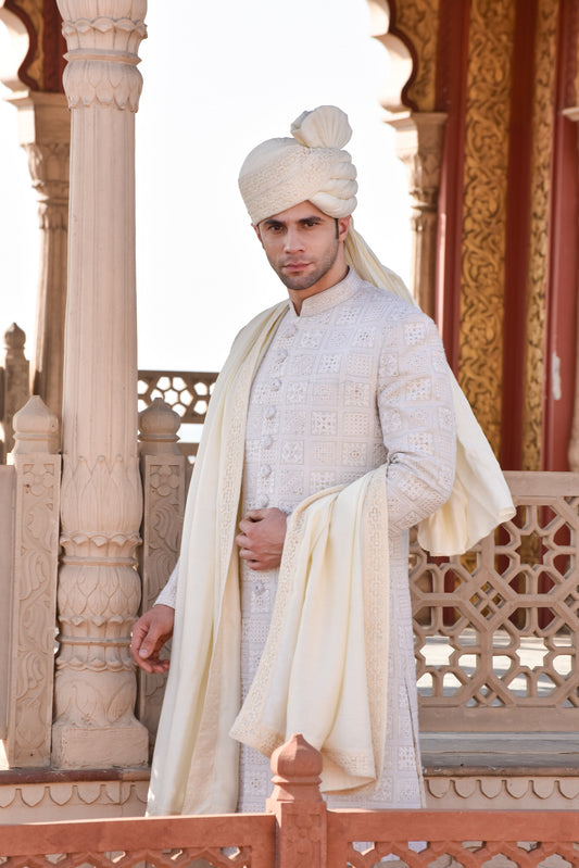Buy Embroidered Sherwani- Lagan Wedding