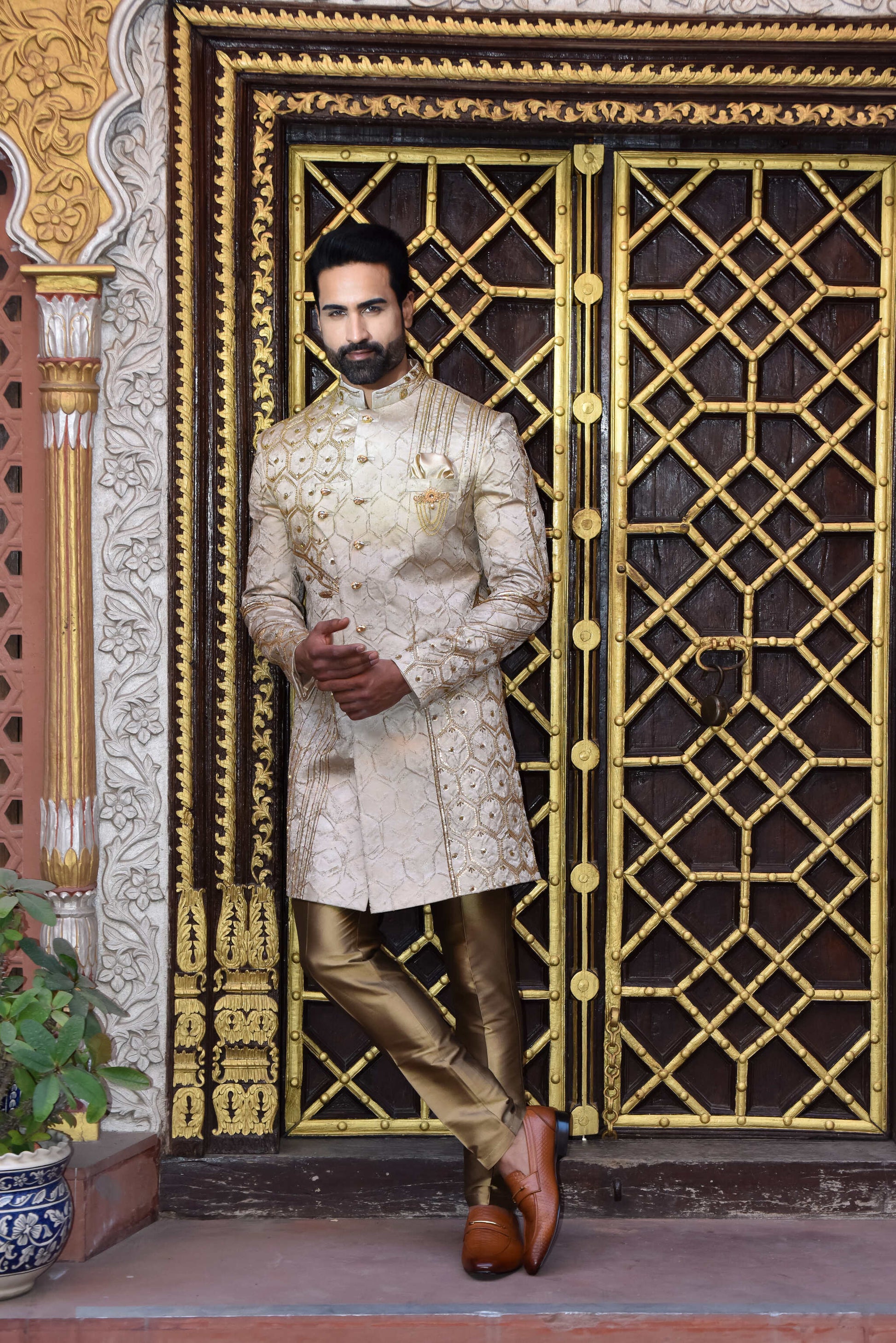 latest indo western dress for male-Lgan Wedding's