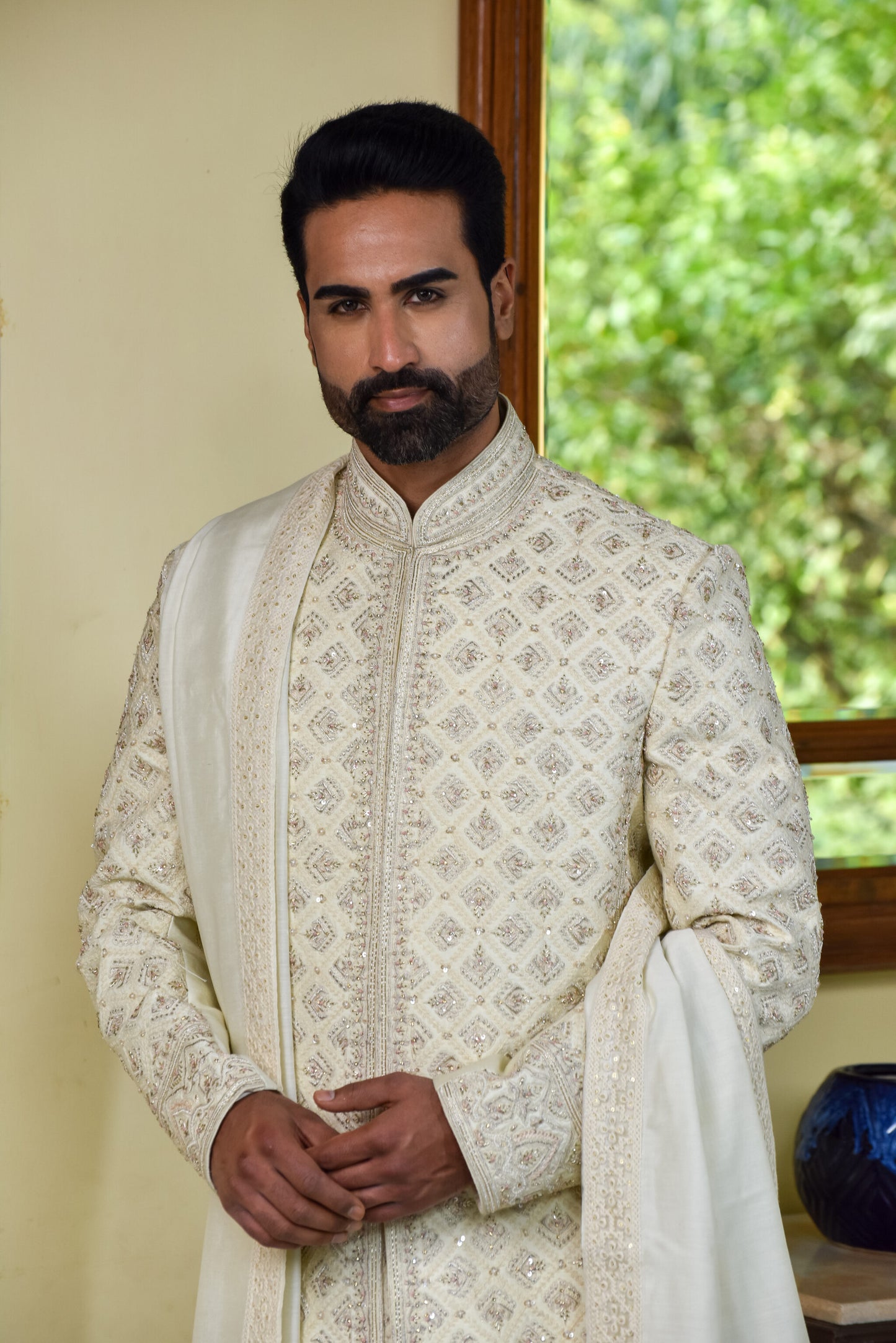 Buy Embroidered Sherwani- Lagan Wedding